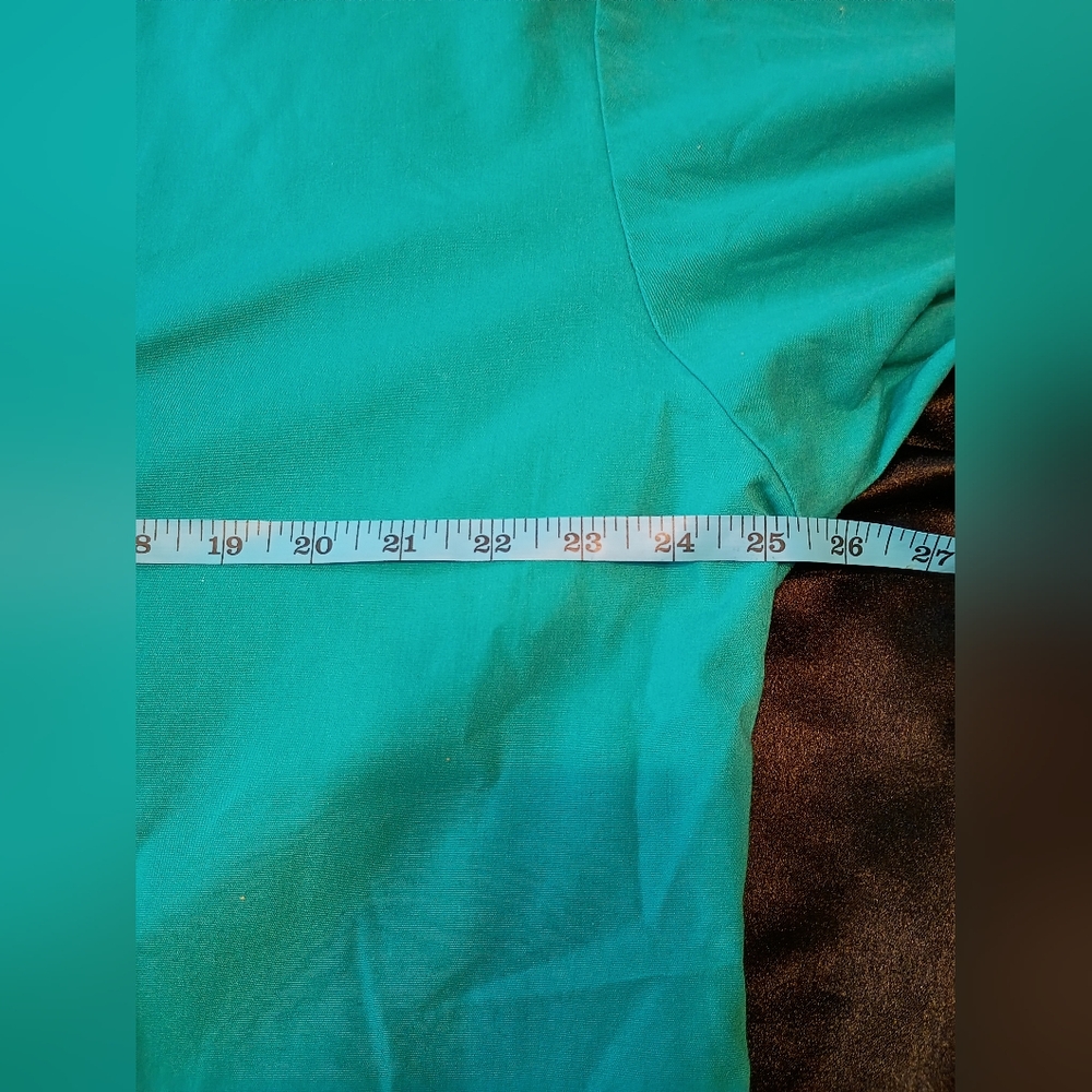 Barco Teal Scrub Jacket Women XL Snap Front Warm Up Medical Uniform Top - Picture 6 of 10
